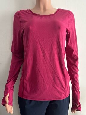 lululemon athletica Long-Sleeve Crew Top - Raspberry